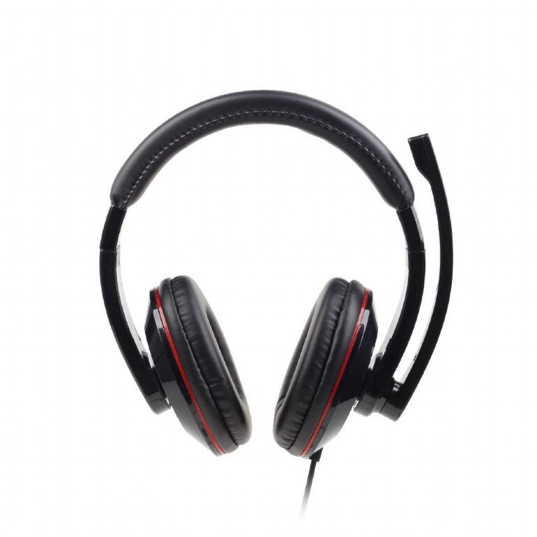 Gembird MHS-001 hörlur och headset Kabel Huvudband Musik Svart