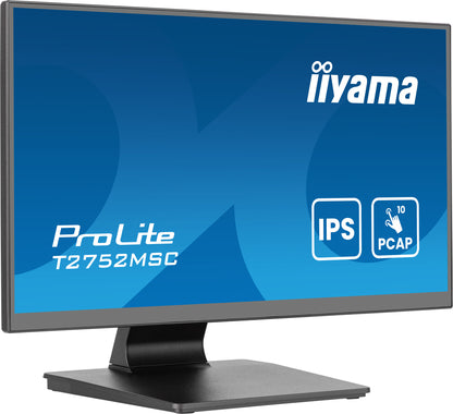 iiyama ProLite T2752MSC-B1AG platta pc-skärmar 68,6 cm (27") 1920 x 1080 pixlar Full HD LED Pekskärm Svart