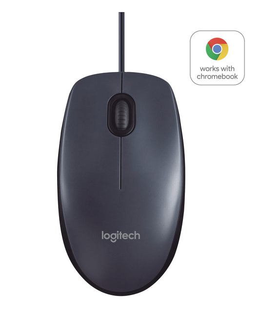 Logitech B100 datormöss Kontor Ambidextrous USB Type-A Optisk 800 DPI