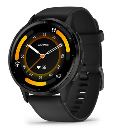 Garmin Venu 3 3,56 cm (1.4") AMOLED 45 mm Digital 454 x 454 pixlar Pekskärm Svart Wi-Fi GPS