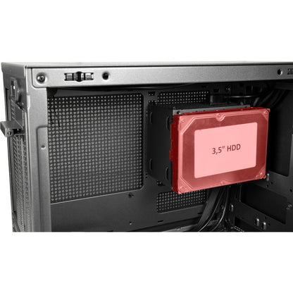 Inter-Tech IM-1 POCKET Micro Tower Svart