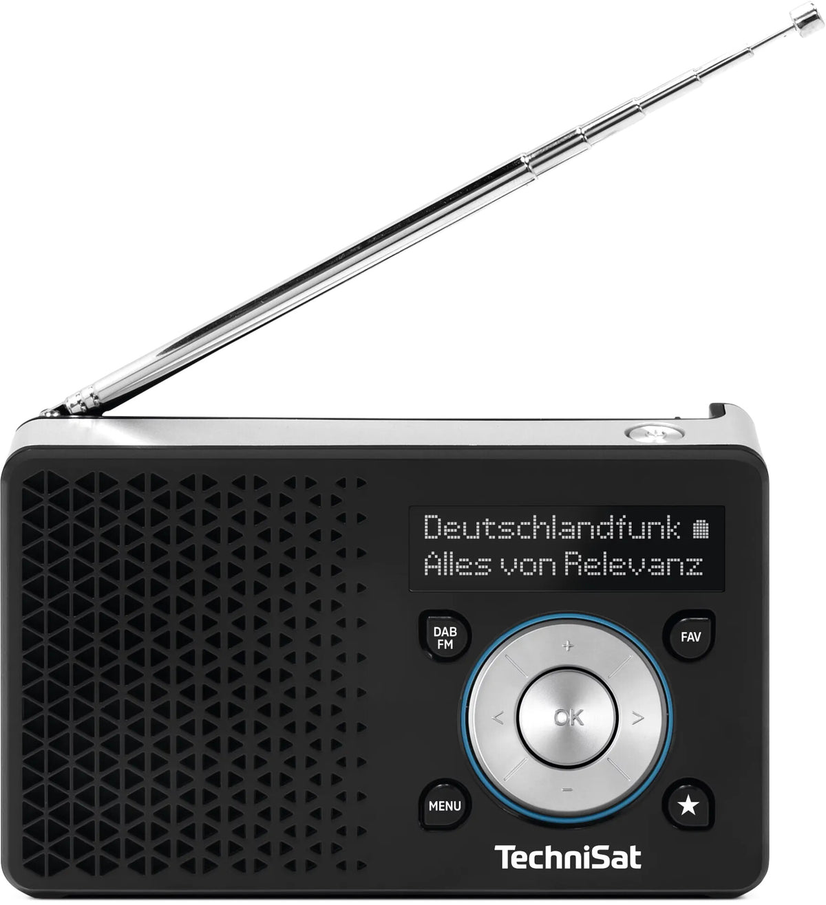 TechniSat DIGITRADIO 1 A Bärbar Analog och digital Svart, Silver