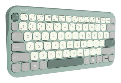 ASUS Marshmallow Keyboard KW100 tangentbord Hem Bluetooth QWERTZ tyska Grön