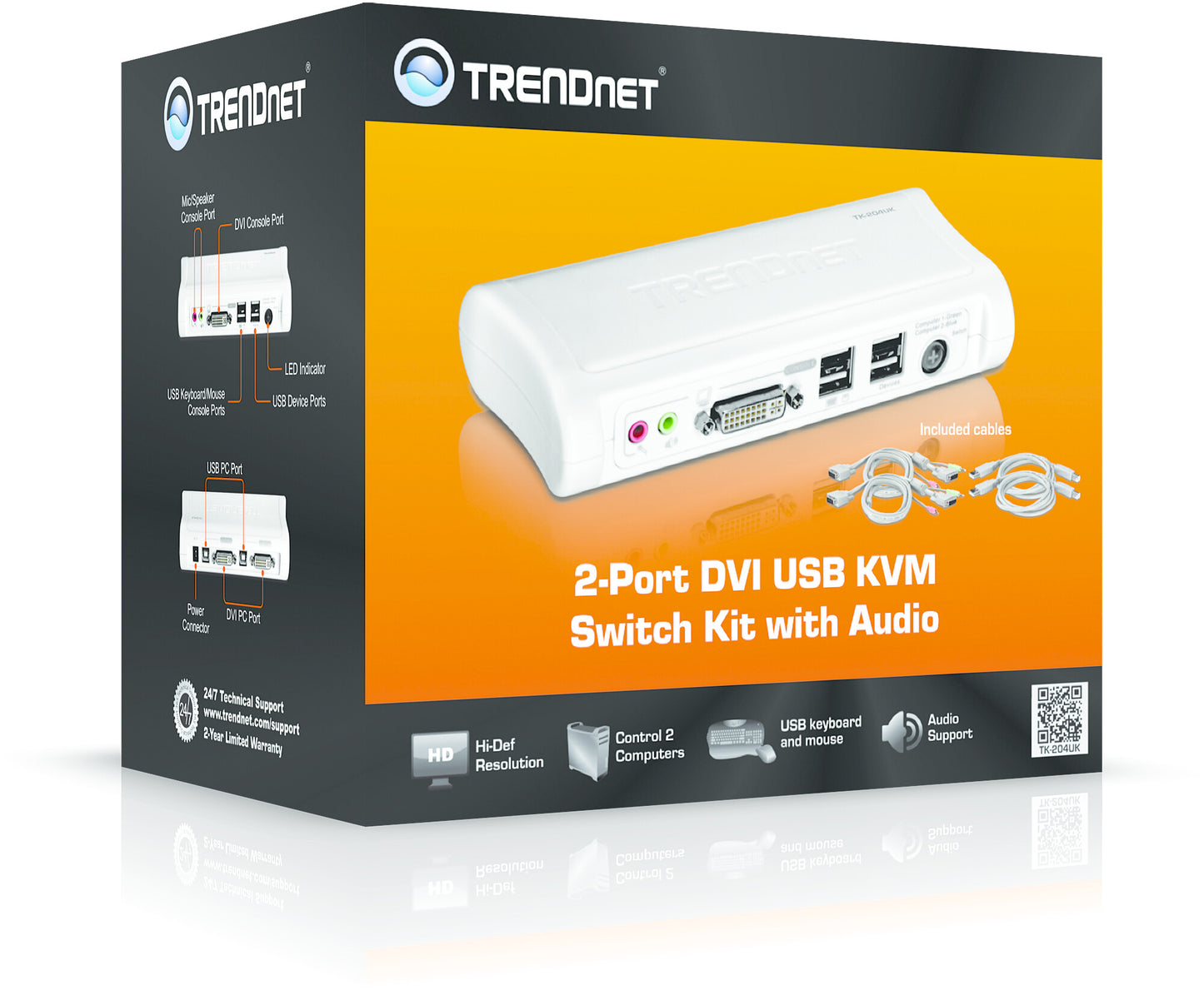 Trendnet TK-204UK KVM-switchar