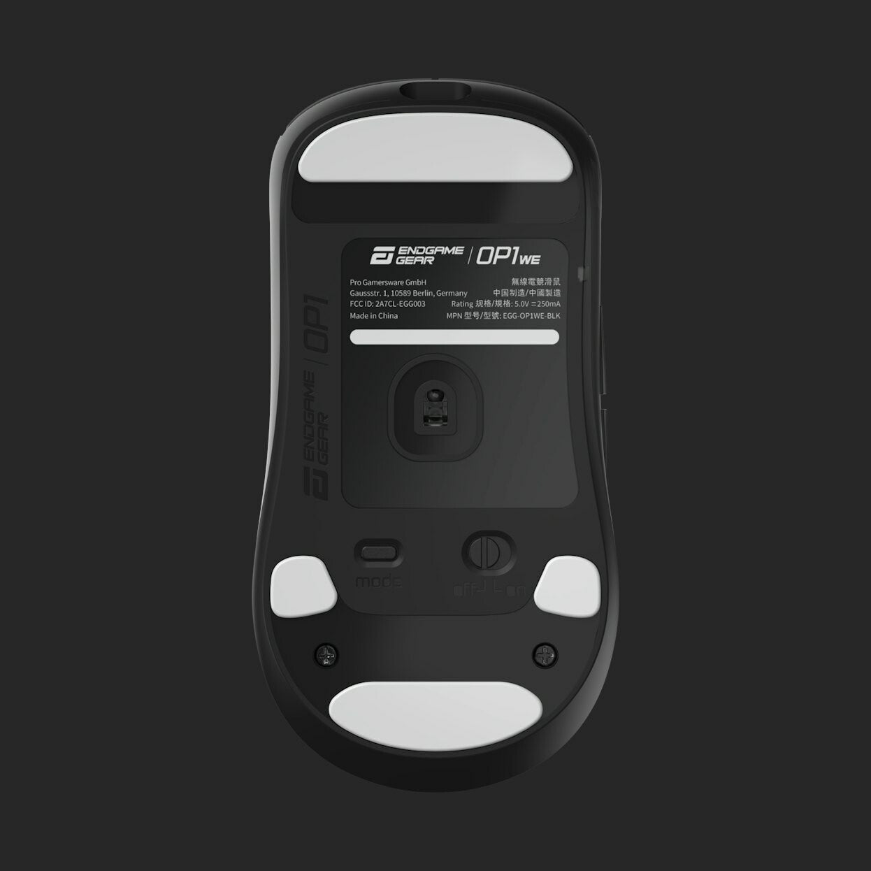 Endgame Gear OP1we datormöss Spela högerhand USB Type-A Optisk 19000 DPI