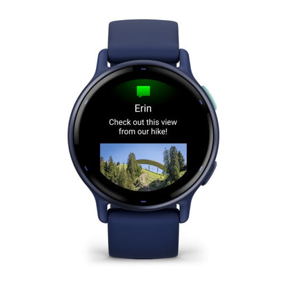 Garmin Vivoactive 5 3,05 cm (1.2") AMOLED 42 mm Digital 390 x 390 pixlar Pekskärm Blå Wi-Fi GPS
